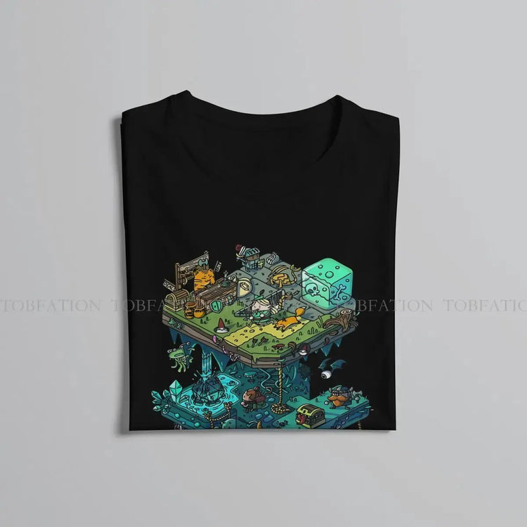 Dungeons & Isometric Dragons Cotton T-Shirt – Casual DND Dice Graphic Tee for Men, Streetwear Style Gift Gamers Guild