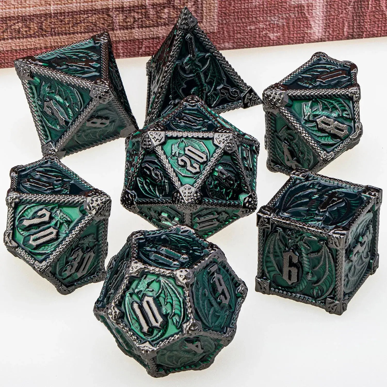 Metal DND Dice Set – Heavyweight Polyhedral Dice for Dungeons & Dragons & RPGs Gamers Guild