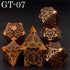 7-Piece Red Sharp Edge Metal Dice Set – Premium Polyhedral DND Dice for Dungeons & Dragons & RPG Tabletop Games Gamers Guild