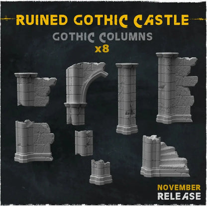 Gothic Church Ruins Terrain – Resin Miniature Landform for D&D & RPGs  Unpainted Scene Accessories for Graveyards & Battlefield Gamers Guild