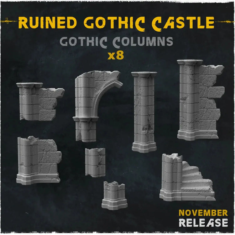 Gothic Church Ruins Terrain – Resin Miniature Landform for D&D & RPGs  Unpainted Scene Accessories for Graveyards & Battlefield Gamers Guild
