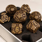 Metal Gear Polyhedral Dice Set – D20 & D6 RPG Dice for D&D, Trailblazer, Warhammer & Tabletop Games Gamers Guild