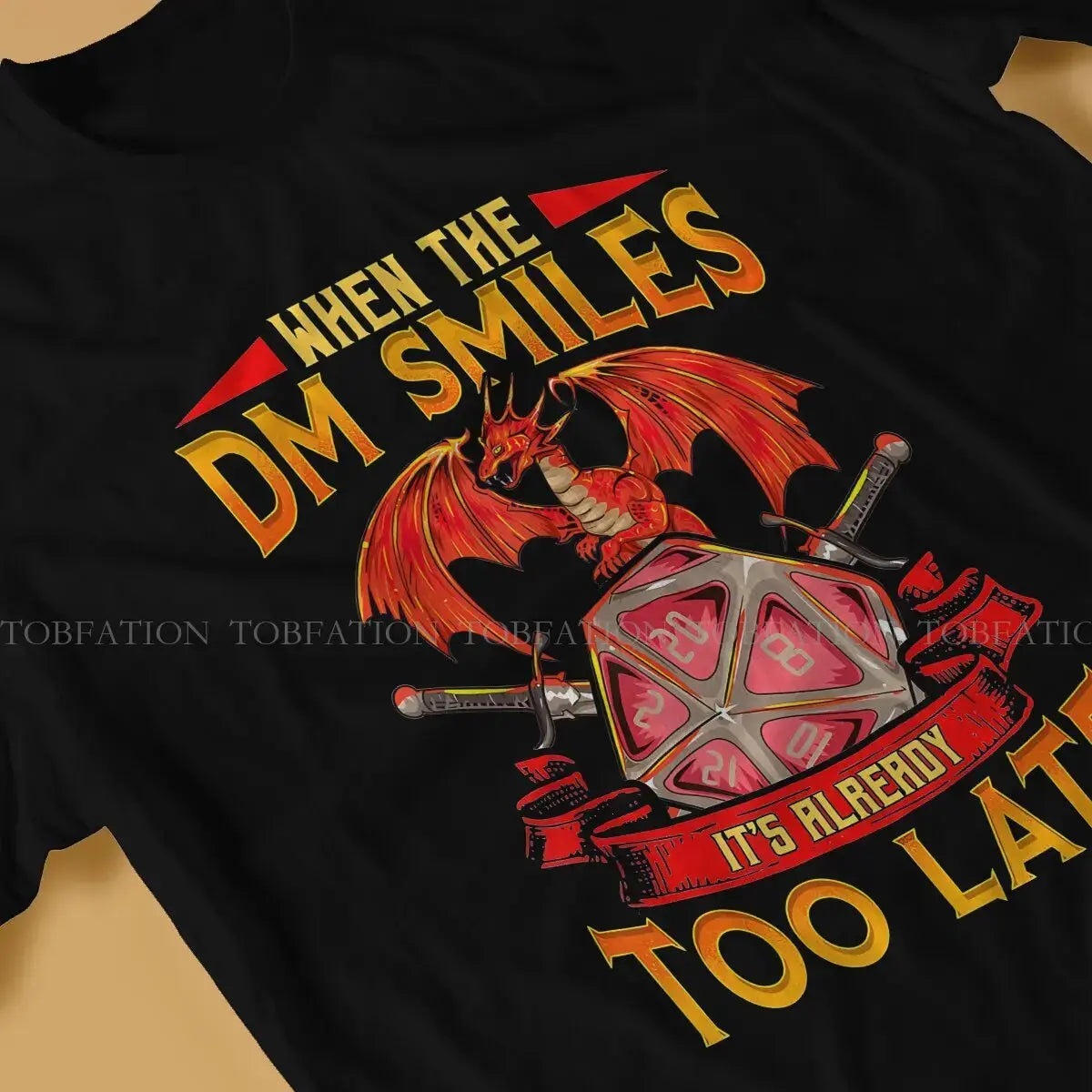 When the DM Smiles T-Shirt – Funny DnD Cotton Tee | Casual Unisex Gamer Shirt for Adults Gamers Guild