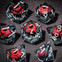7-Piece Longan Eye Liquid Core Resin Dice Set – Sharp Edge Polyhedral Dice for Dungeons & Dragons, Pathfinder & RPG Tabletop Game Gamers Guild