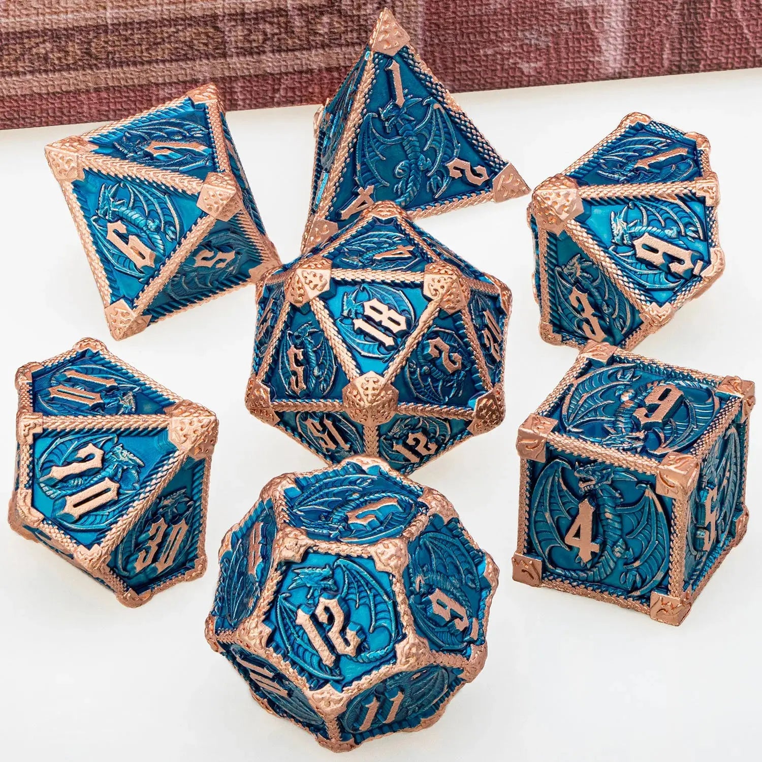 Metal DND Dice Set – Heavyweight Polyhedral Dice for Dungeons & Dragons & RPGs Gamers Guild