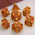 Ancient Gold Hollow Dragon Dice Set – Metal Polyhedral Dice for D&D, Pathfinder & RPGs Gamers Guild
