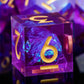 Handmade Resin Polyhedral Dice Set for RPG Games