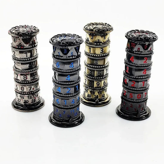 7-in-1 Metal Rotating Dice Tower – Polyhedral RPG Dice for D&D, COC, Cthulhu & Tabletop Games Gamers Guild