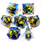 7-Piece Spinning Dragon Eye Resin Dice Set – Sharp Edge Polyhedral Dice for Dungeons & Dragons, Pathfinder & RPG Tabletop Games Gamers Guild