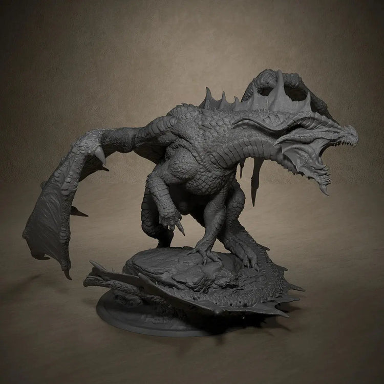 Red Chromatic Dragon Miniature – 3D Printed Resin Model for Dungeons & Dragons, Pathfinder & Tabletop RPGs Gamers Guild