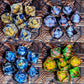 7-Piece Transparent Resin Sharp Edge Dice Set – Handmade Polyhedral Dice for D&D, Pathfinder & RPG Tabletop Games Gamers Guild