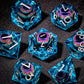7-Piece Longan Eye Liquid Core Resin Dice Set – Sharp Edge Polyhedral Dice for Dungeons & Dragons, Pathfinder & RPG Tabletop Game Gamers Guild