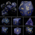 Purple Crystal Stone & Gem Dice Set – Sharp Edge Polyhedral Dice for D&D, Pathfinder & RPGs Gamers Guild