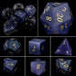 Purple Crystal Stone & Gem Dice Set – Sharp Edge Polyhedral Dice for D&D, Pathfinder & RPGs Gamers Guild