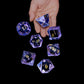 Purple Crystal Stone & Gem Dice Set – Sharp Edge Polyhedral Dice for D&D, Pathfinder & RPGs Gamers Guild