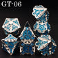 7-Piece Red Sharp Edge Metal Dice Set – Premium Polyhedral DND Dice for Dungeons & Dragons & RPG Tabletop Games Gamers Guild