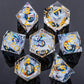Liquid Core Dice Set – Sharp Edge Resin Polyhedral Dice for D&D, Pathfinder & RPGs Gamers Guild