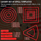 Area of Effect Spell Templates – 15-Piece Acrylic Set for D&D, Pathfinder & TTRPGs  Includes Cube, Cone, Circle & Line Markers Gamers Guild