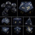 Purple Crystal Stone & Gem Dice Set – Sharp Edge Polyhedral Dice for D&D, Pathfinder & RPGs Gamers Guild