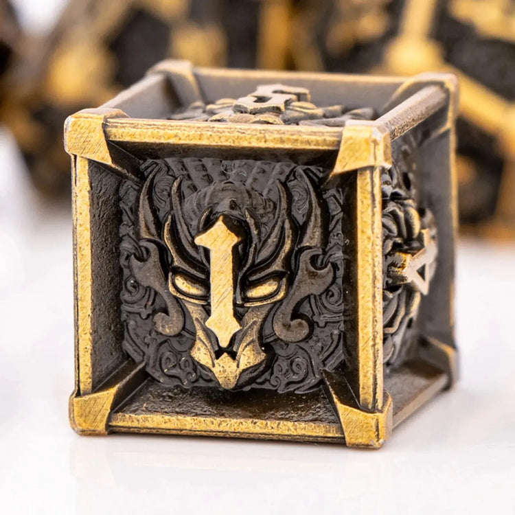 7-Piece Metal DND Dice Set – Weighted Polyhedral Dice for Dungeons & Dragons, RPG Games & Tabletop Adventures Gamers Guild