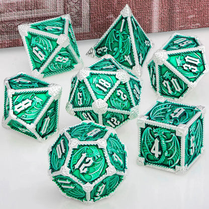 Metal DND Dice Set – Heavyweight Polyhedral Dice for Dungeons & Dragons & RPGs Gamers Guild