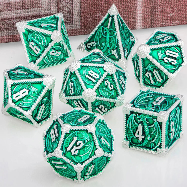 Metal DND Dice Set – Heavyweight Polyhedral Dice for Dungeons & Dragons & RPGs Gamers Guild