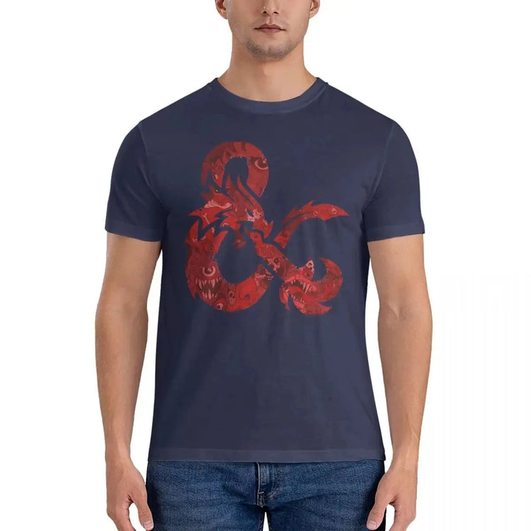 Bestiary Ampersand T-Shirt – 100% Cotton Dungeons & Dragons Tee for Men, Casual Short Sleeve RPG Apparel Gamers Guild