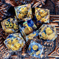7-Piece Transparent Resin Sharp Edge Dice Set – Handmade Polyhedral Dice for D&D, Pathfinder & RPG Tabletop Games Gamers Guild
