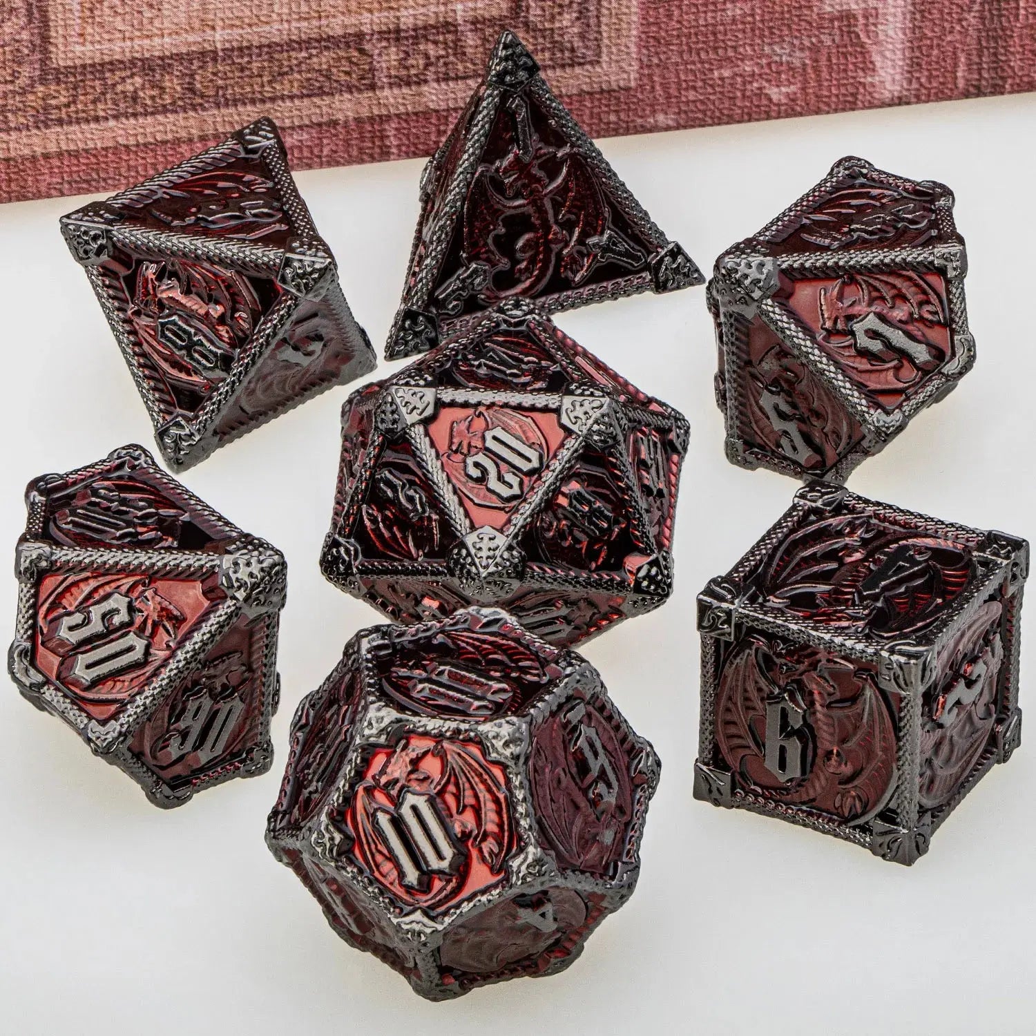 Metal DND Dice Set – Heavyweight Polyhedral Dice for Dungeons & Dragons & RPGs Gamers Guild