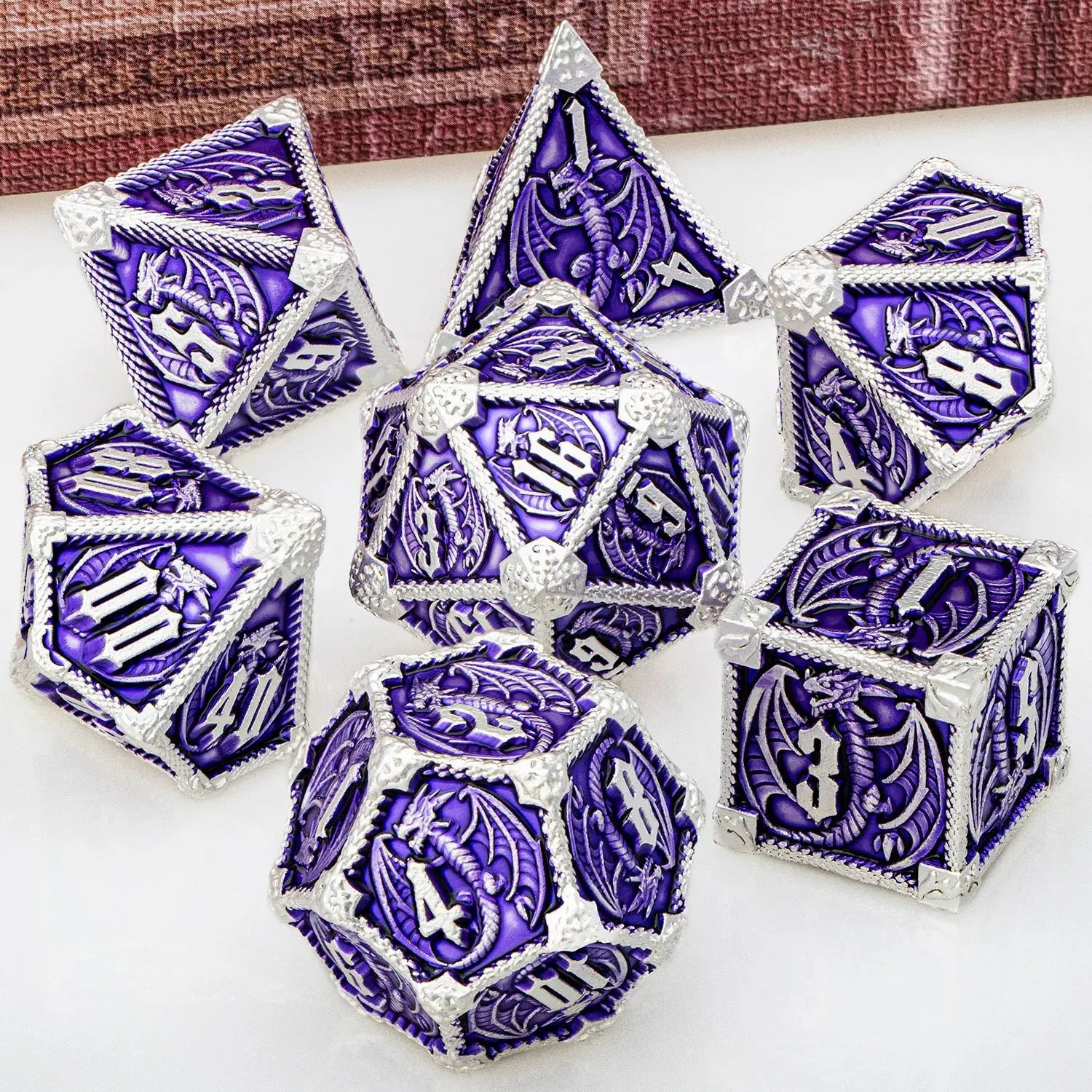 Metal DND Dice Set – Heavyweight Polyhedral Dice for Dungeons & Dragons & RPGs Gamers Guild