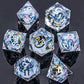Liquid Core Dice Set – Sharp Edge Resin Polyhedral Dice for D&D, Pathfinder & RPGs Gamers Guild