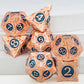 Tree Root Metal Dice Set – Red Polyhedral Dice for D&D, Pathfinder & RPGs Gamers Guild