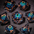 7-Piece Longan Eye Liquid Core Resin Dice Set – Sharp Edge Polyhedral Dice for Dungeons & Dragons, Pathfinder & RPG Tabletop Game Gamers Guild