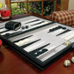 Classic Travel Backgammon Game Set – PU Leather Folding Board with Felt Interior | Portable 15-Inch Strategy Set for Adults Gamers Guild