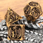 7-Piece Hollow Dragon Metal Dice Set – Intricately Carved Polyhedral Dice for Dungeons & Dragons, Pathfinder & RPG Tabletop Games Gamers Guild