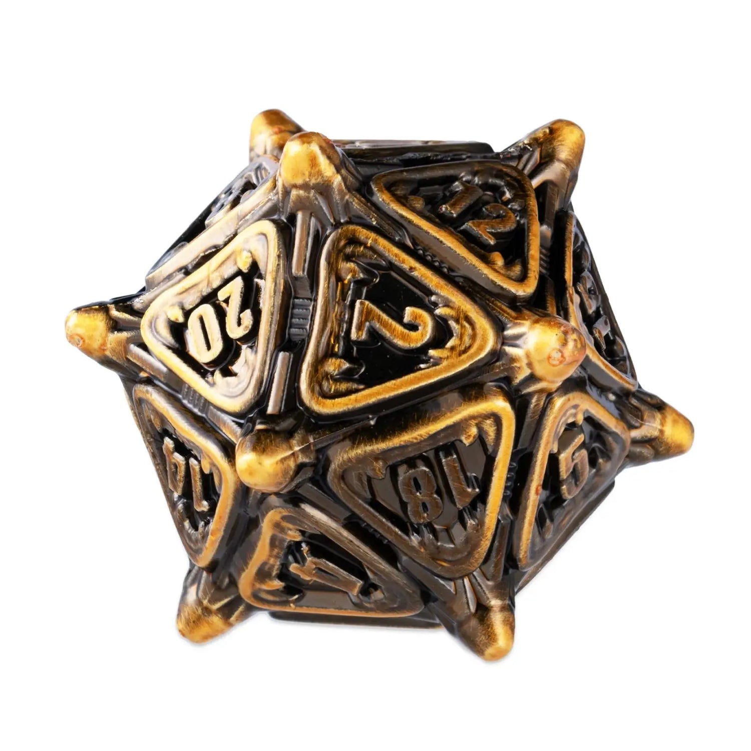 7-Piece Cool Metal DND Dice Set – Soft Edge Zinc Alloy Polyhedral Dice for Dungeons & Dragons, RPG & Tabletop Games Gamers Guild