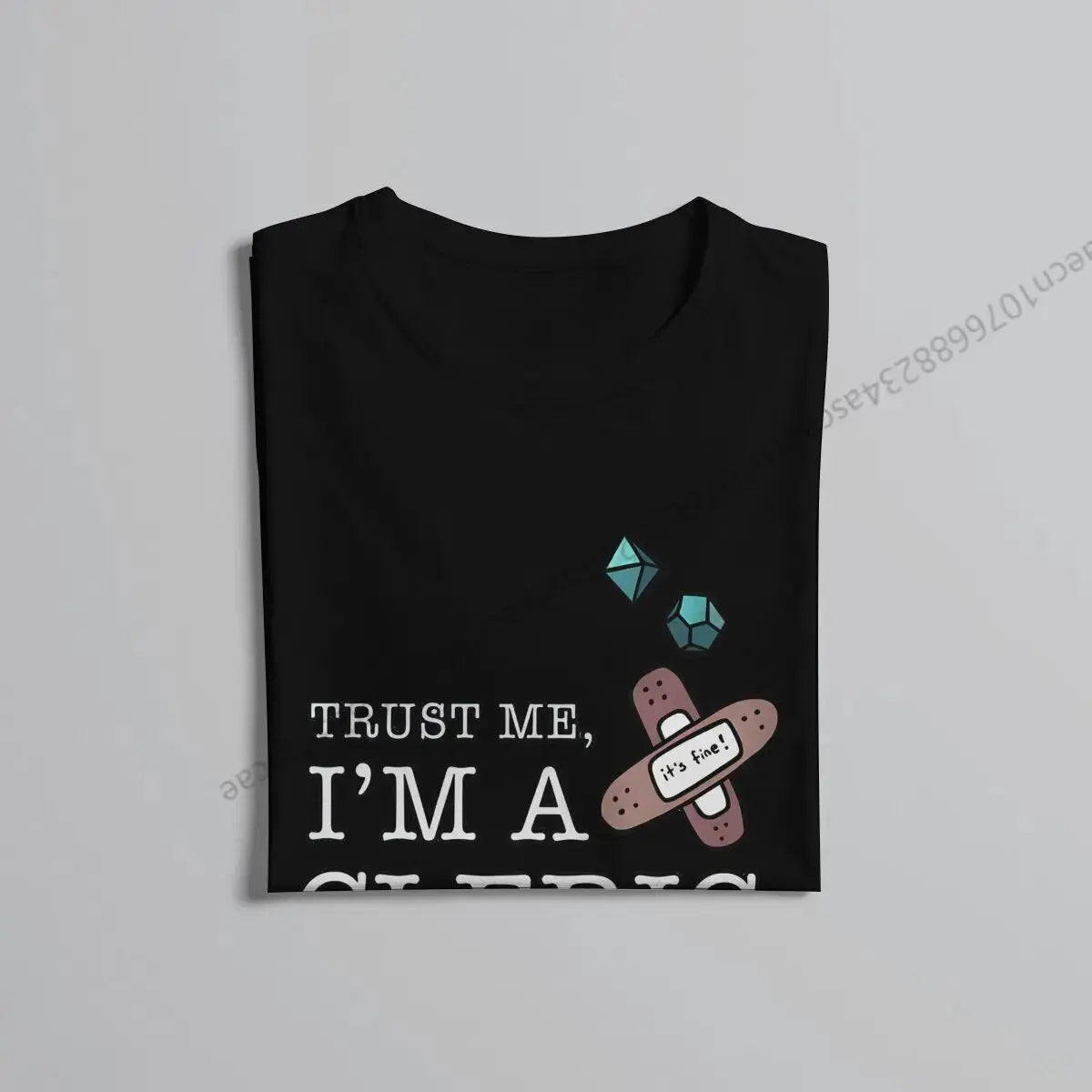 Trust Me, I’m a Cleric T-Shirt – Funny DND Cotton Tee for Men | RPG Healer Graphic Shirt Gamers Guild