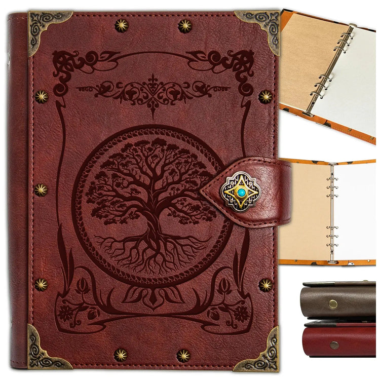 Tree of Life RPG Notebook – A5 Leather Journal for DND, Fantasy Writing & Dungeon Master Notes Gamers Guild