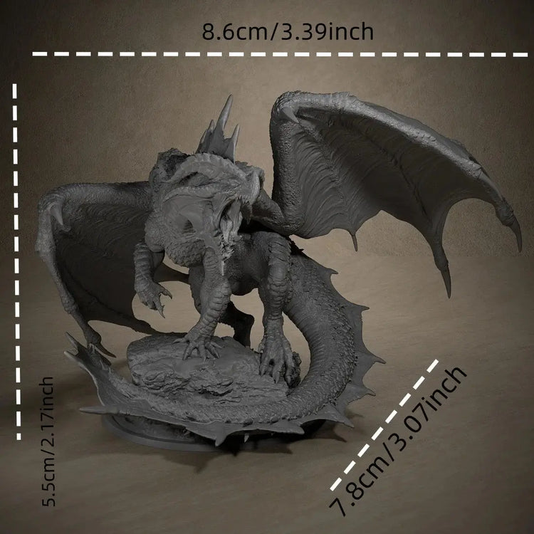 Red Chromatic Dragon Miniature – 3D Printed Resin Model for Dungeons & Dragons, Pathfinder & Tabletop RPGs Gamers Guild