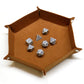Foldable Hexagon Dice Tray – Felt Rolling Tray for DND, RPG & Tabletop Games Gamers Guild