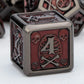 ARUOHHA Black & Red Skull Metal Dice Set – Polyhedral Dice for D&D, Pathfinder & RPGs Gamers Guild
