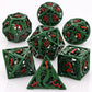7-Piece Hollow Dragon Metal Dice Set – Intricately Carved Polyhedral Dice for Dungeons & Dragons, Pathfinder & RPG Tabletop Games Gamers Guild