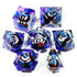 7-Piece Spinning Dragon Eye Resin Dice Set – Sharp Edge Polyhedral Dice for Dungeons & Dragons, Pathfinder & RPG Tabletop Games Gamers Guild