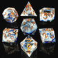 Handmade Resin Polyhedral Dice Set for RPG Games