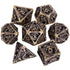 7-Piece Hollow Flying Dragon Metal Dice Set – Polyhedral RPG Dice for Dungeons & Dragons, Pathfinder & Tabletop Games Gamers Guild