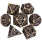 7-Piece Hollow Flying Dragon Metal Dice Set – Polyhedral RPG Dice for Dungeons & Dragons, Pathfinder & Tabletop Games Gamers Guild