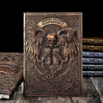 Death Angel Relief Notebook – 100 Sheets Leather Diary with 3D Embossed Cover, 8.5x5.7" Journal for Gift & Office Use Gamers Guild