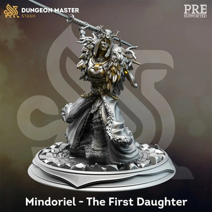 Divine Awakening Miniature Set – Goddess, Angel, Death Wizard, Dragon & Dungeon Team (Unpainted Resin) Gamers Guild