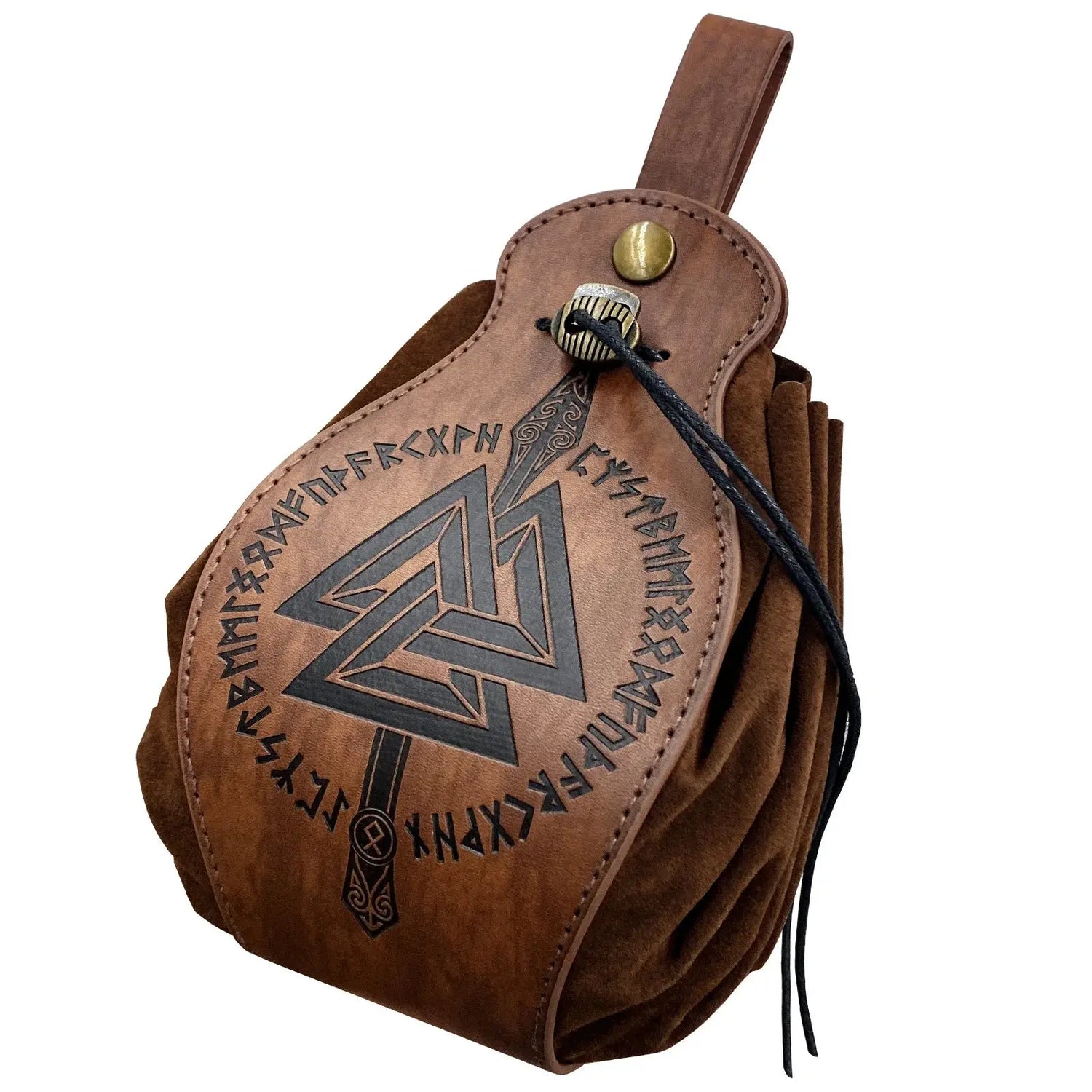 PU Leather Bag For DND Dice Game Tray 5 Celtic Designs Cute Drawstring Pouch For D&D Roleplaying RPG Gift Ideas Coin Purse Gamers Guild
