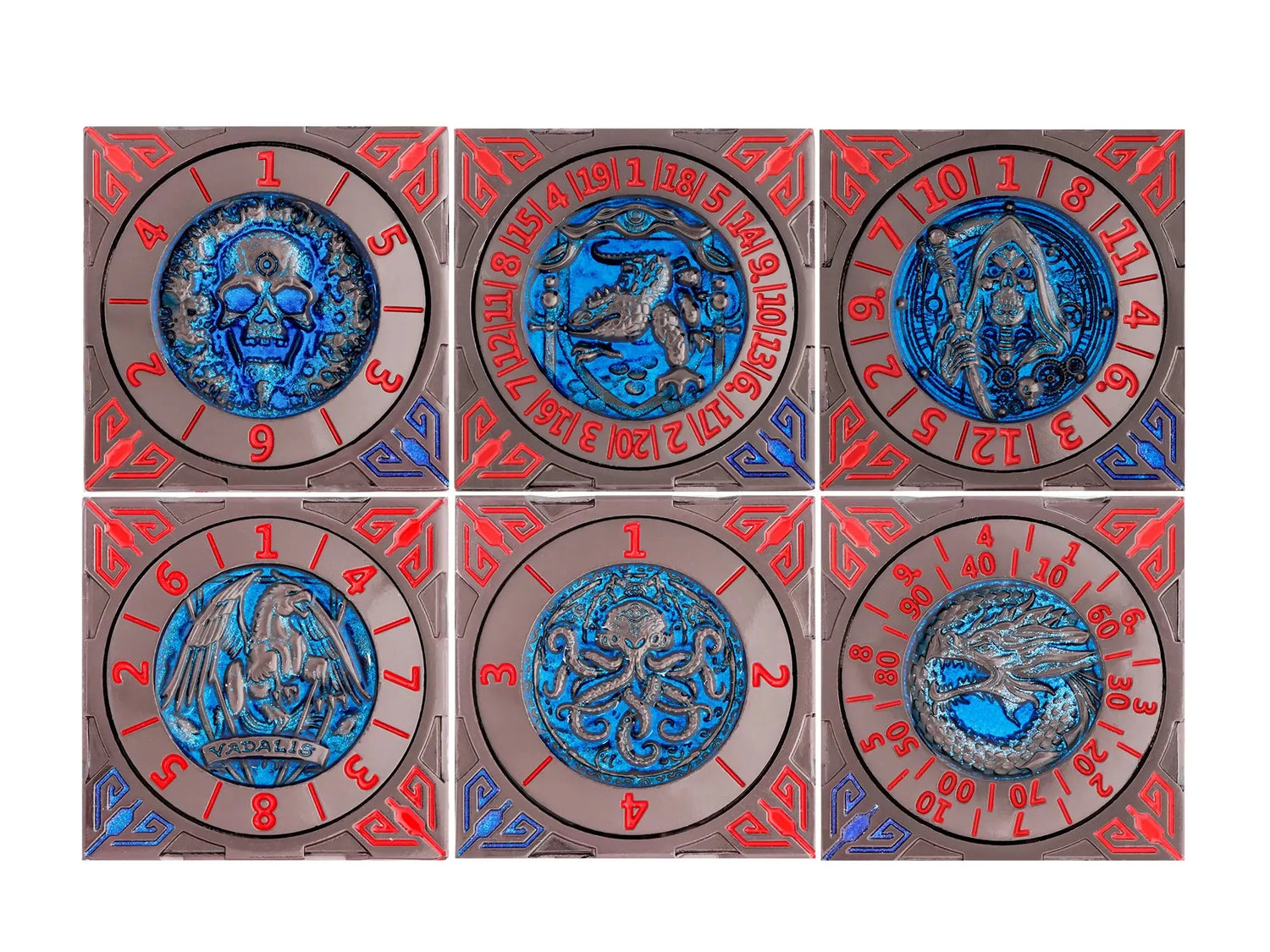 Dragon-Themed Metal Gyro D6 Dice – Rotatable Six-Sided RPG Dice with Box for D&D & Tabletop Games Gamers Guild